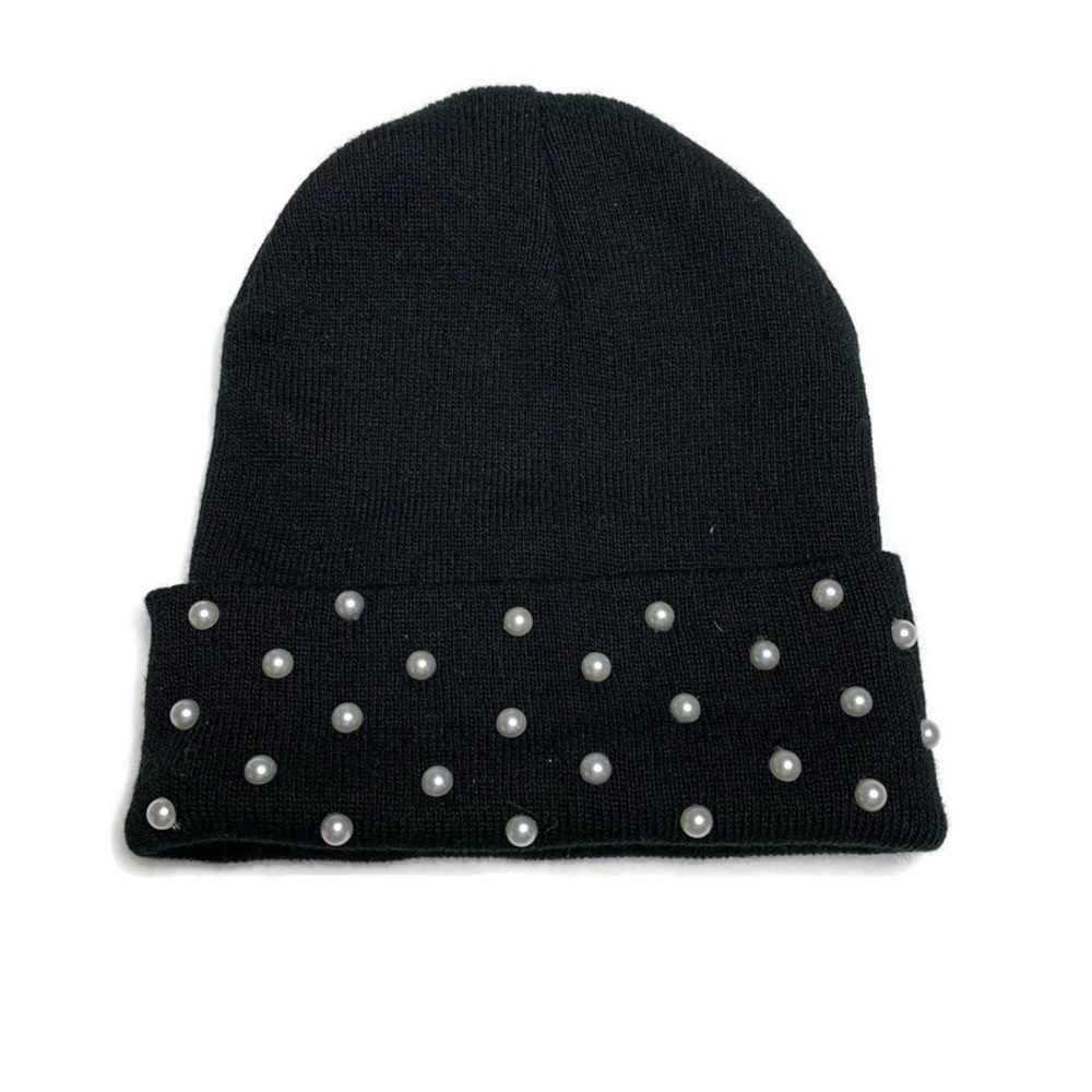 Pearl knitted hat beanie‎